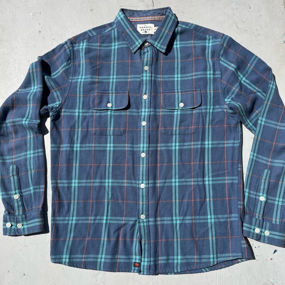 Men's Normal Brand Shirt Multicolor Button-Down M Logo Preppy Quiet Luxury Norm - Picture 1 of 12